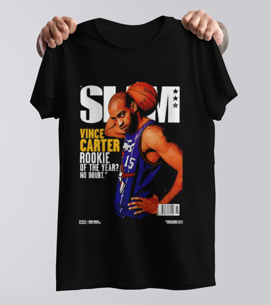 Slam Vince Carter Toronto Raptors Rookie Of The Year No Doubt T-Shirt