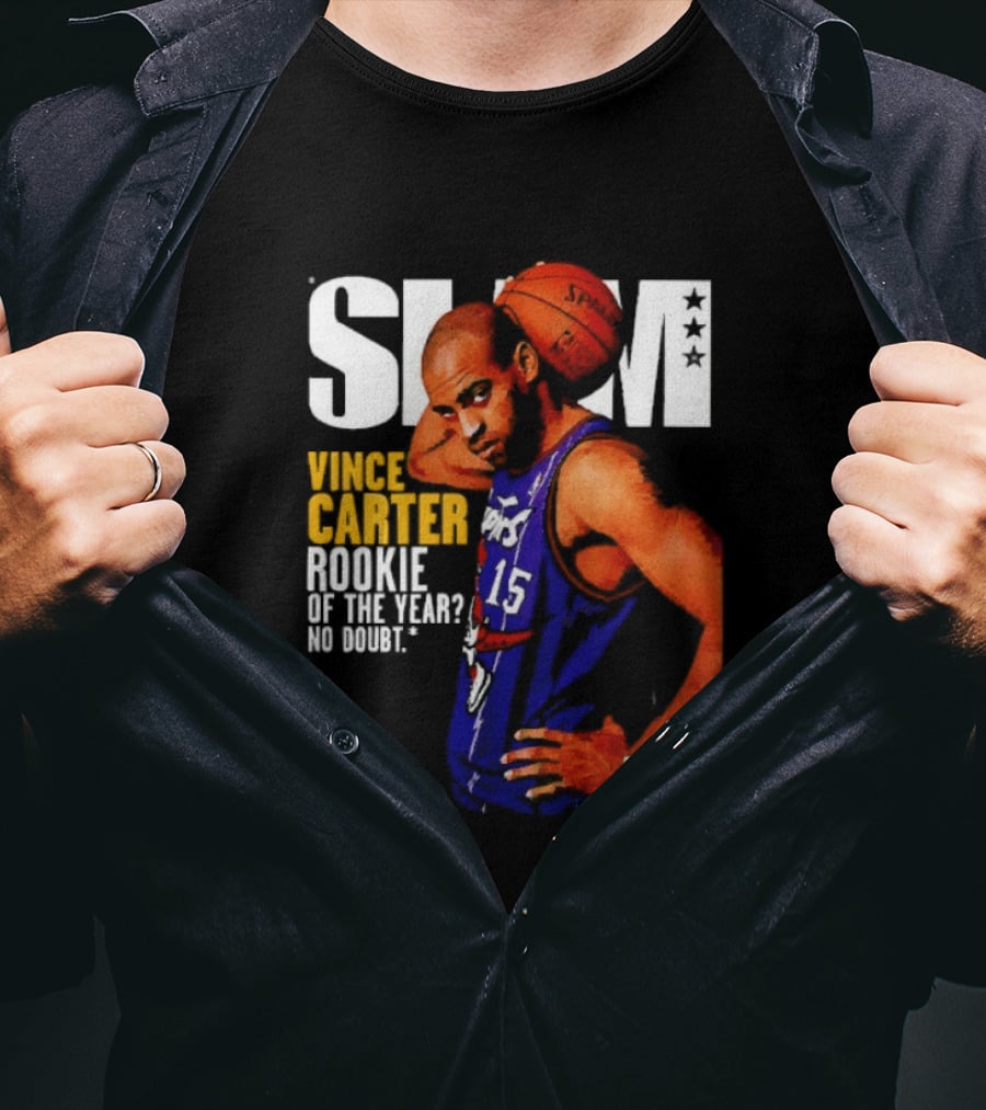 Slam Vince Carter Toronto Raptors Rookie Of The Year No Doubt T-Shirt