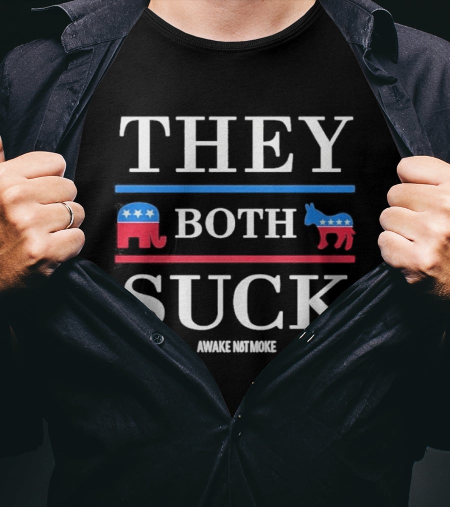 They Both Suck Elephant Donkey Awake Not Moke T-Shirt
