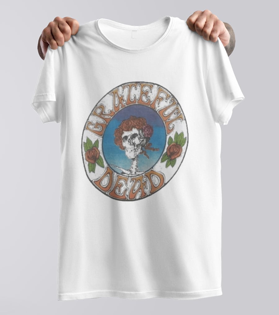 Grateful Dead 1970s Bertha Skull And Roses T-Shirt