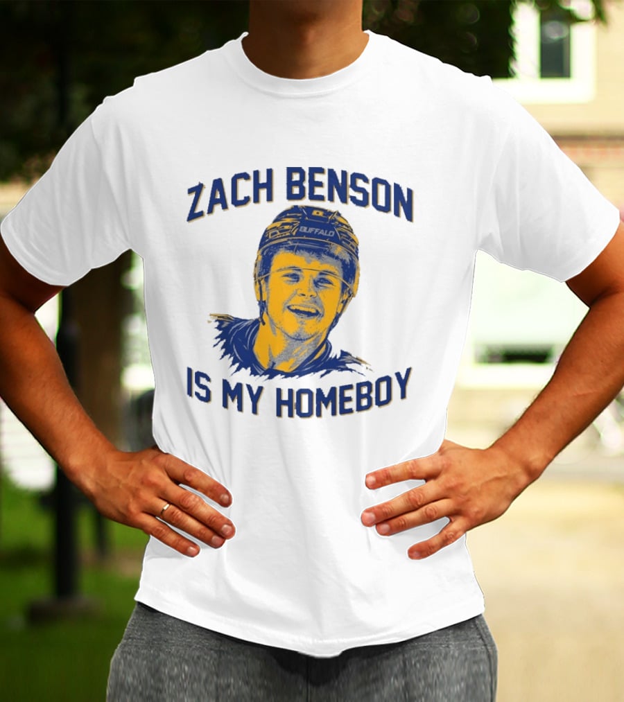 Zach Benson Is My Homeboy Buffalo Hockey Fan T-Shirt