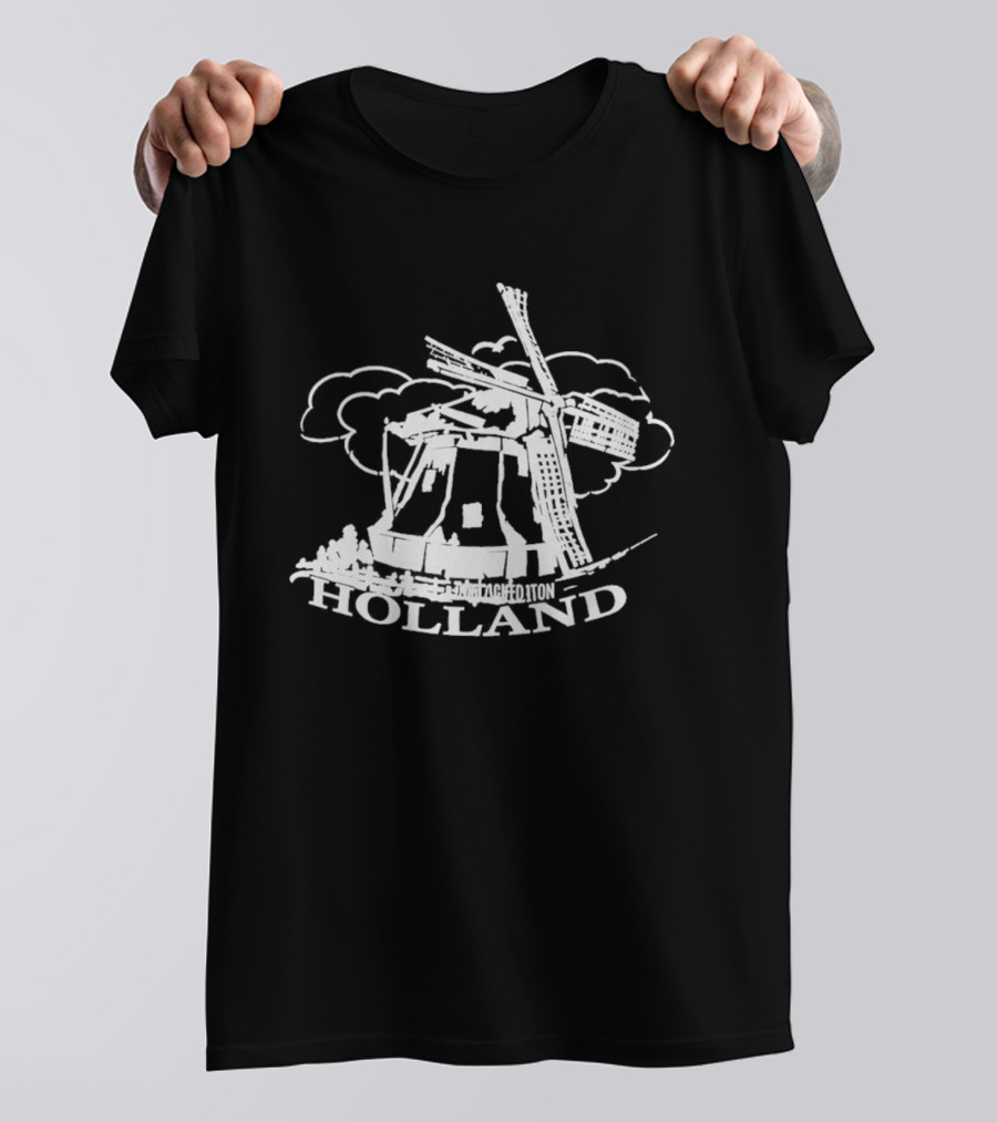 Jaafar Jackson Holland Windmill Classic Dutch Scene T-Shirt