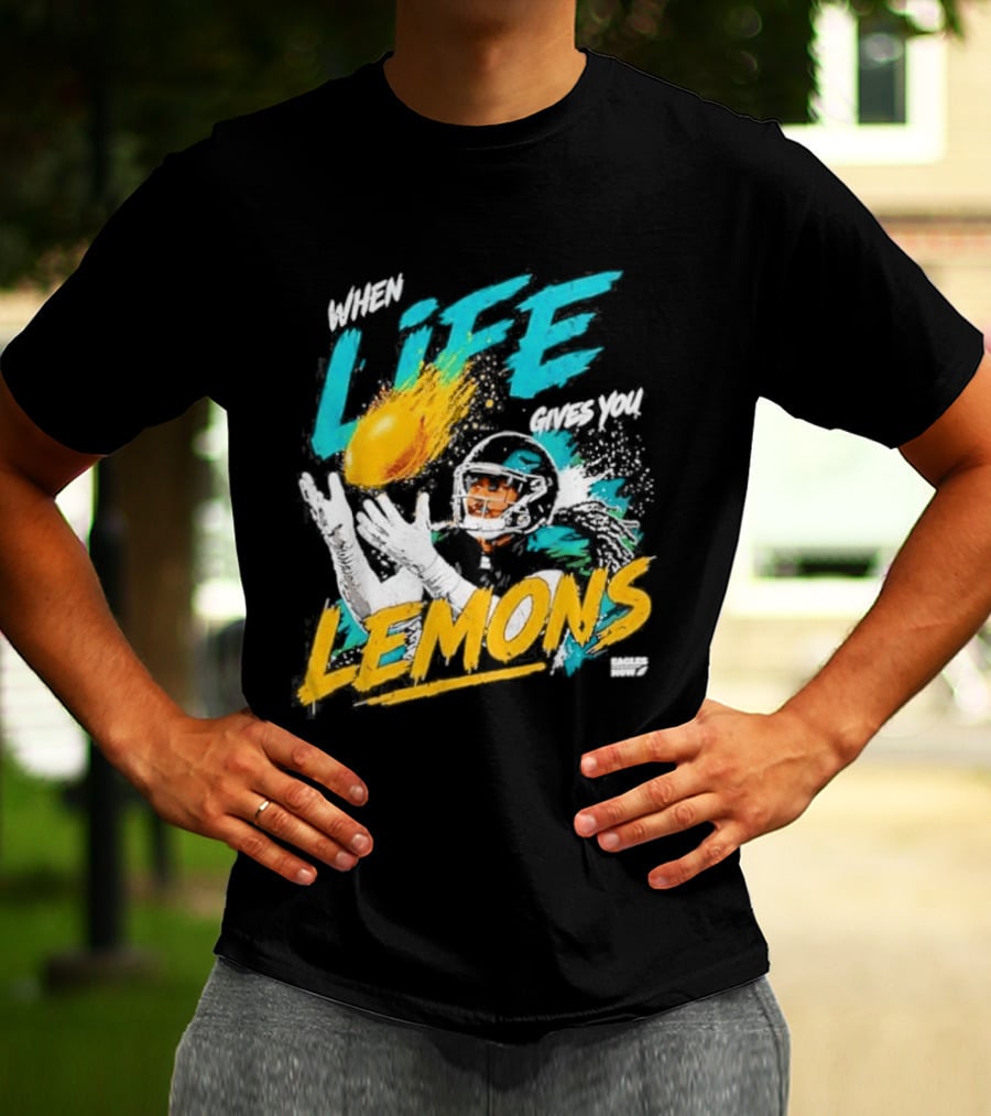 Philadelphia Eagles When Life Gives You Lemons Football Makai Lemon T-Shirt
