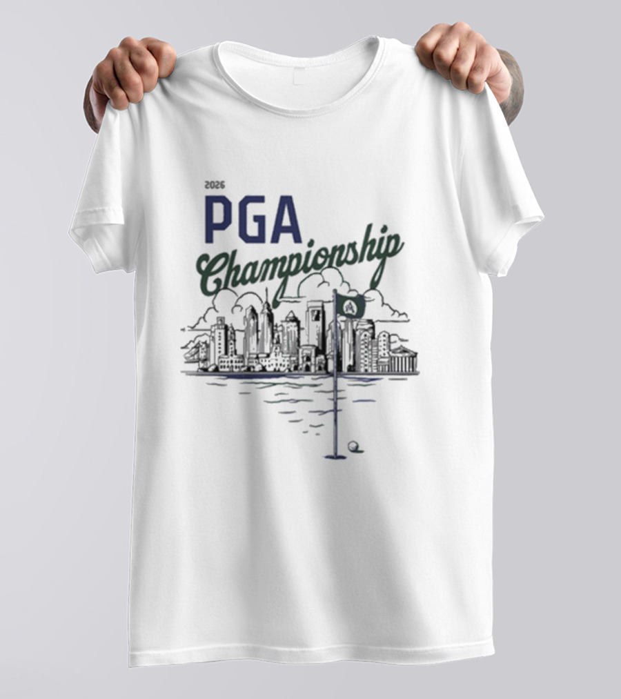 2023 PGA Championship Skyline Golf Scene T-Shirt