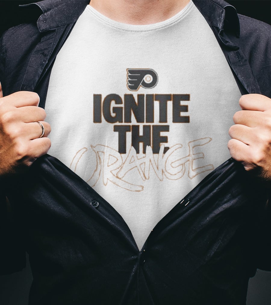 Puck Everybody Ignite The Orange Flyers Fan Rallying Cry T-Shirt