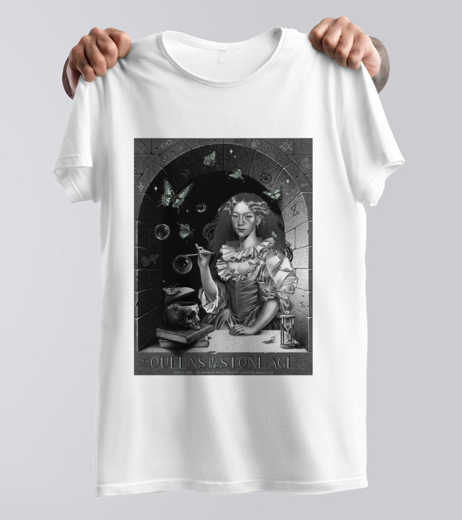Queens Of The Stone Age Rancho Mirage California 2026 Gig Agua Caliente April 25 2026 T-Shirt