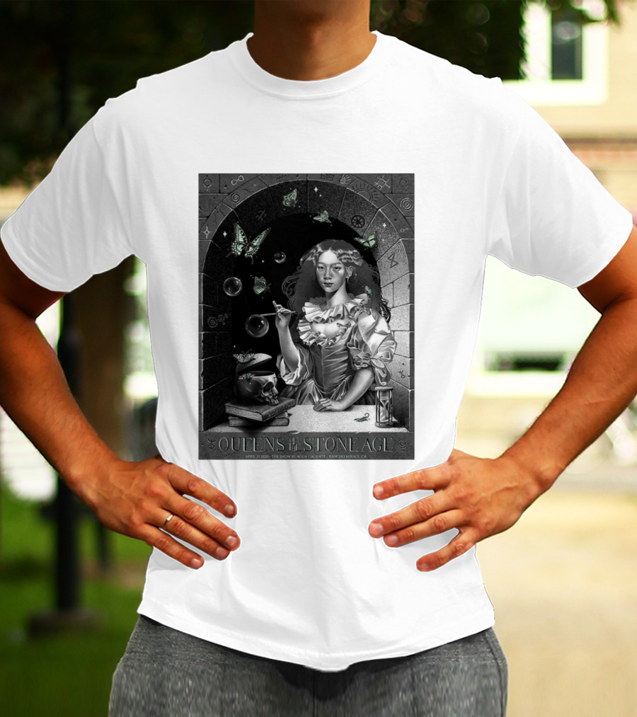 Queens Of The Stone Age Rancho Mirage California 2026 Gig Agua Caliente April 25 2026 T-Shirt