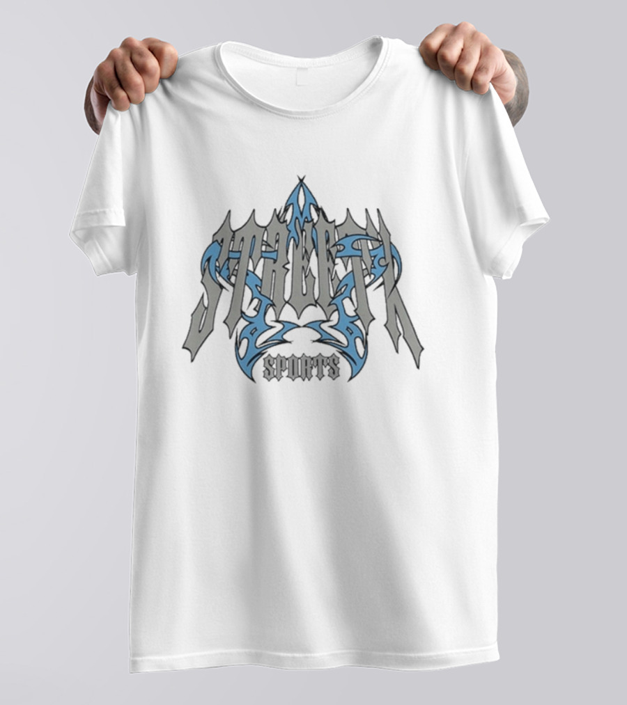 Streetx Sports Gothic Star Blue Tribal T-Shirt