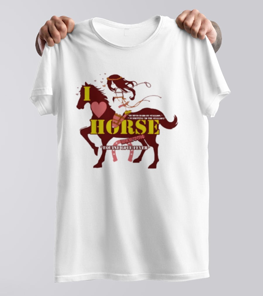 I Love Horse Equine Heart Fever T-Shirt