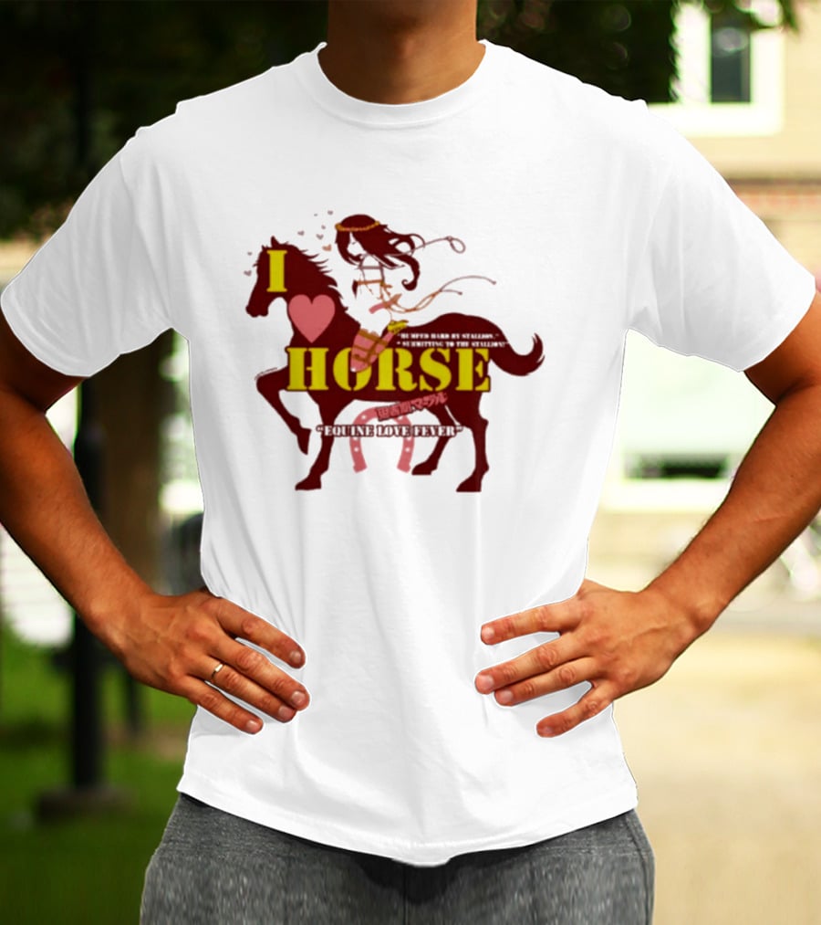 I Love Horse Equine Heart Fever T-Shirt