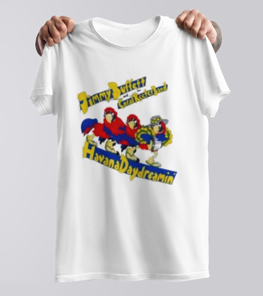 Jimmy Buffett Coral Reefer Band Havana Daydreamin Parrot 1997 Tour T-Shirt