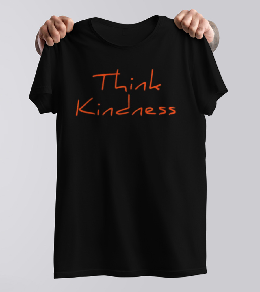 Caleb Williams Think Kindness Red Handwritten T-Shirt