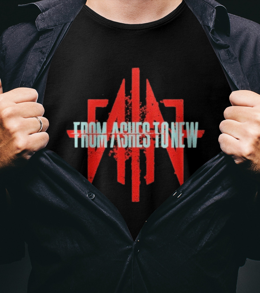 From Ashes To New FAN Symbol Red And White T-Shirt