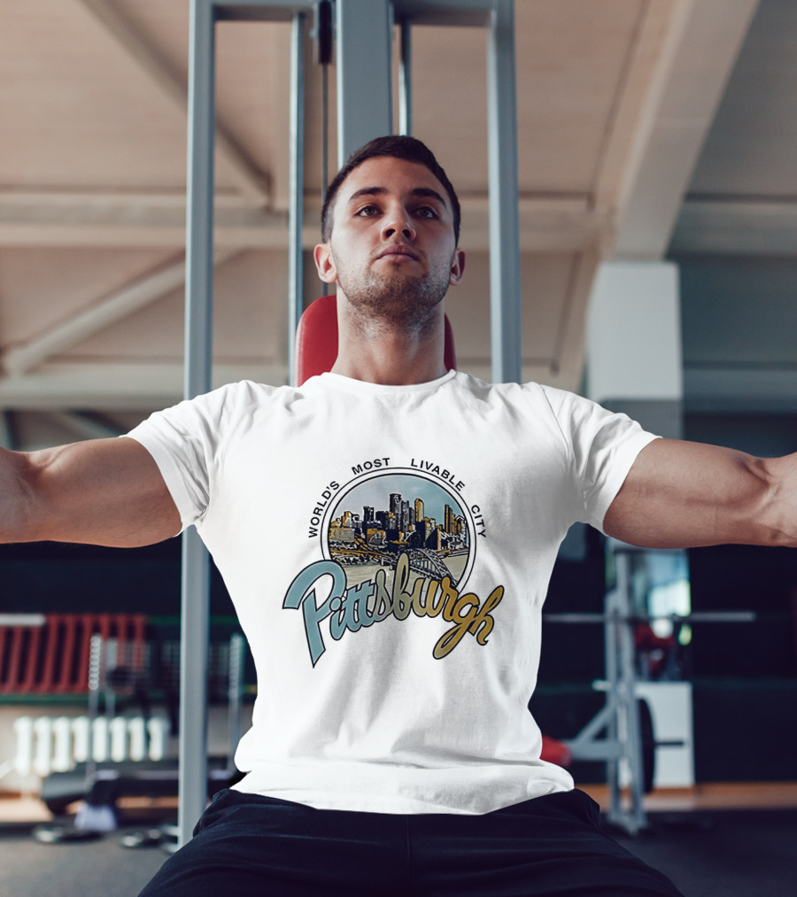 World's Most Livable City Pittsburgh Skyline T-Shirt