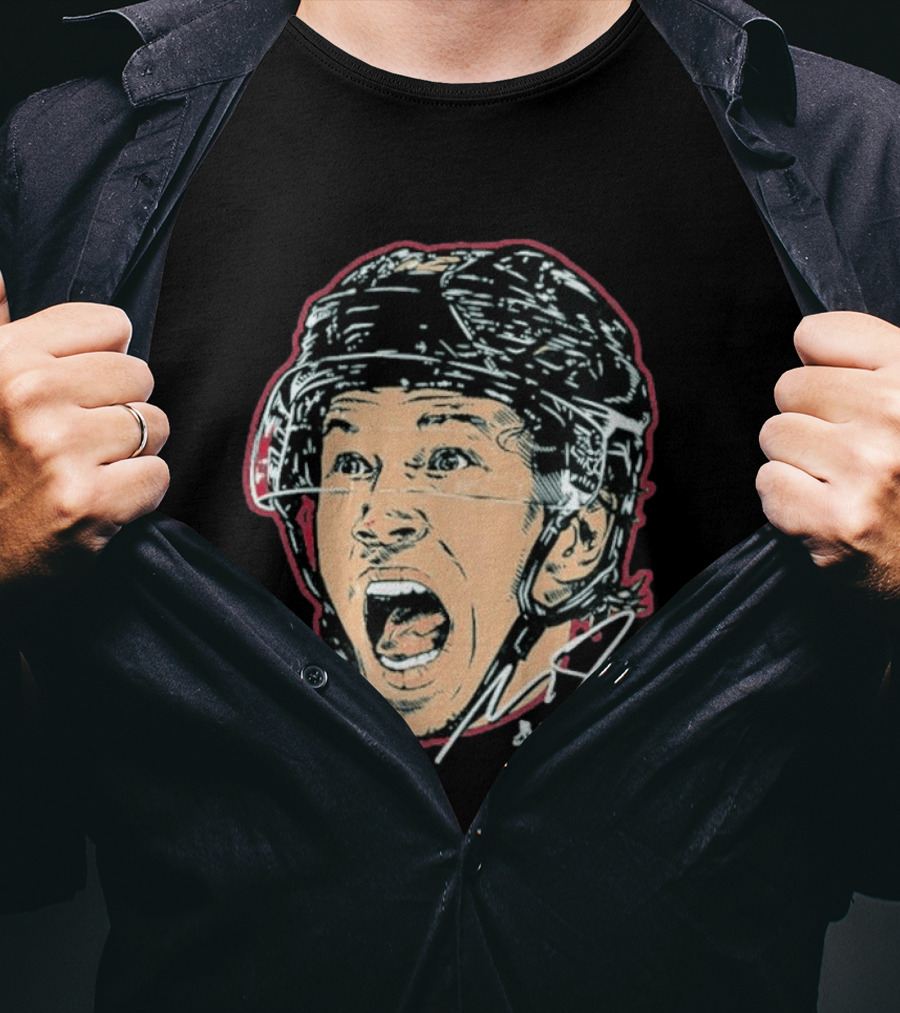 Matt Boldy 12 Swag Head Hockey Player Autograph T-Shirt
