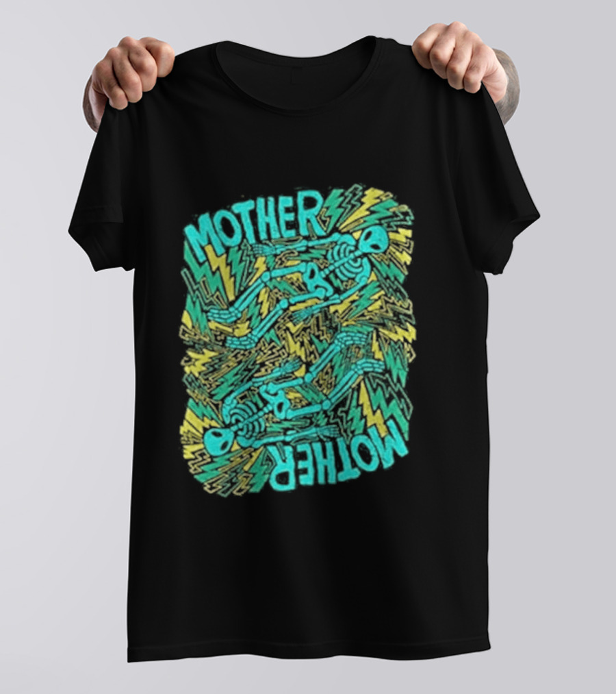 Mother Mother Grief Chapter Au Tour Lightning Figures And Neon T-Shirt