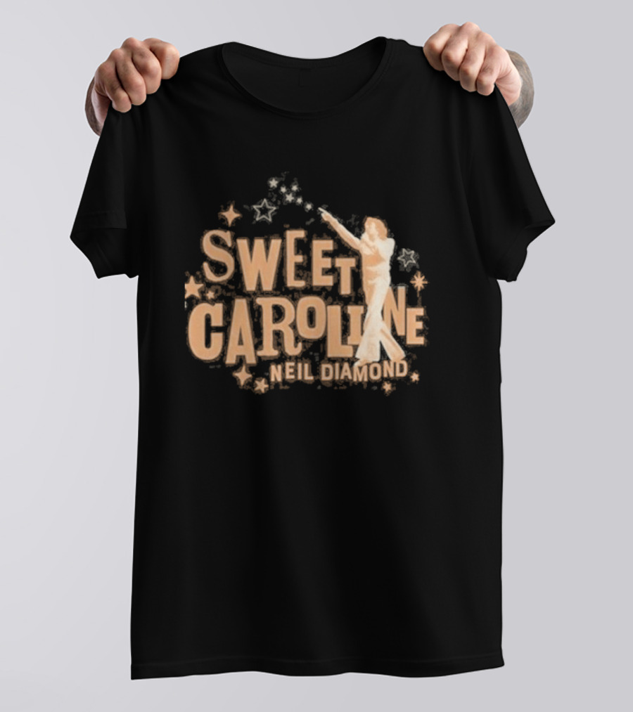 Sweet Caroline Neil Diamond Vintage Style Retro Aesthetic T-Shirt