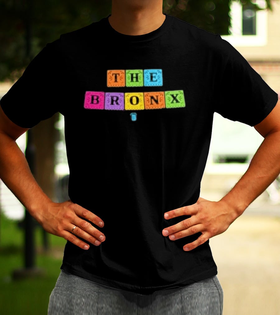 The Bronx Cinco De Mayo Exclusive Enzyme Colorful Block Letters T-Shirt
