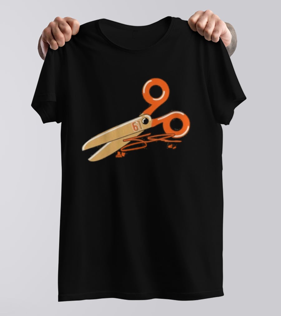 Cutter Gauthier Scissors 61 Orange T-Shirt