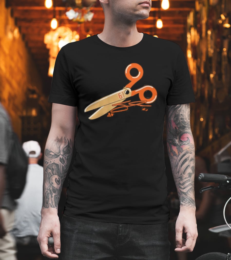 Cutter Gauthier Scissors 61 Orange T-Shirt