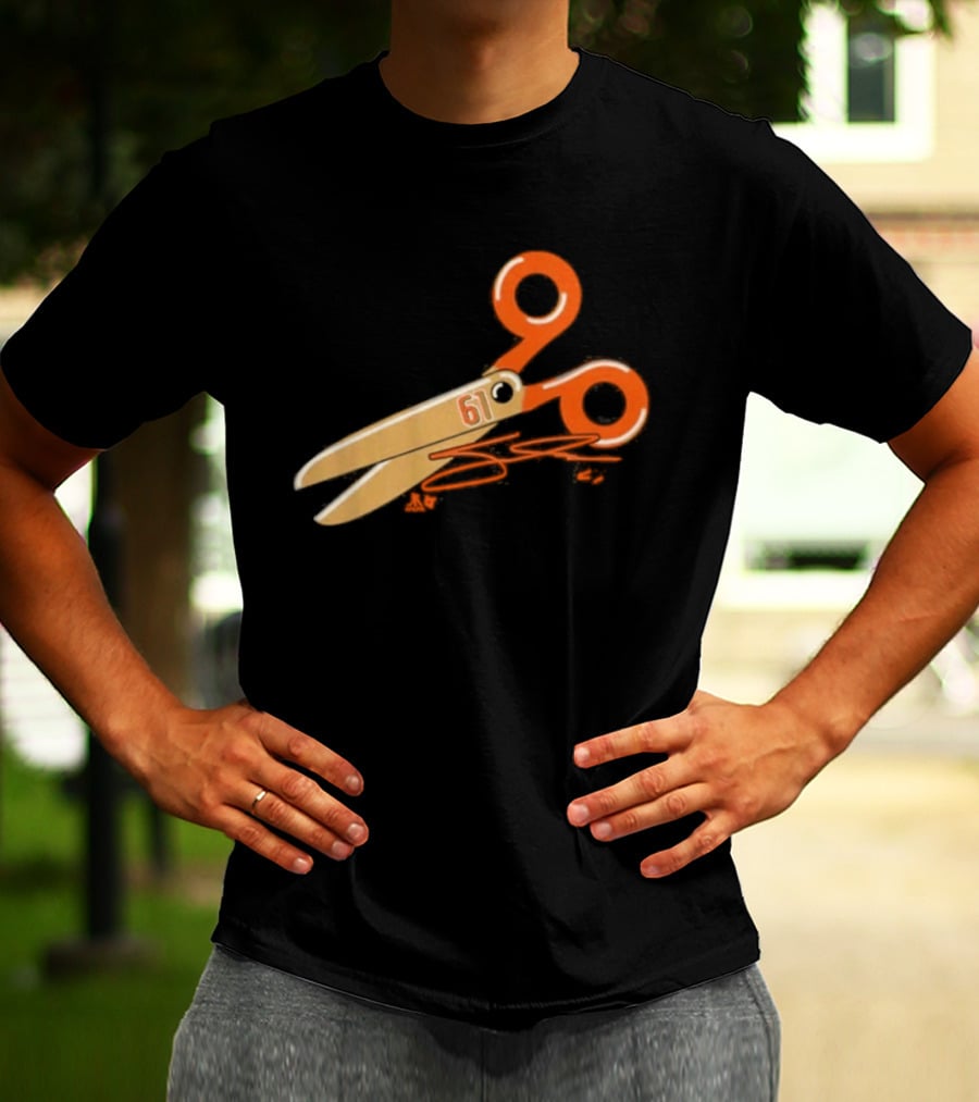 Cutter Gauthier Scissors 61 Orange T-Shirt