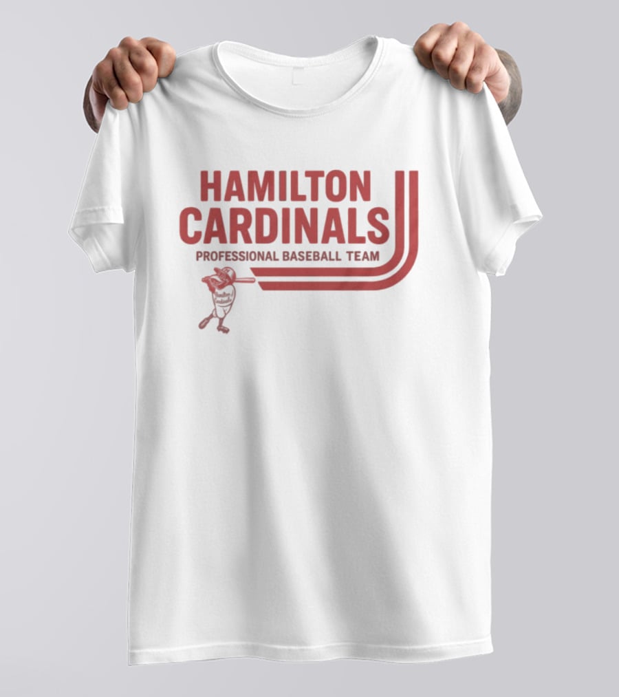 Hamilton Cardinals Professional Baseball Team Red T-Shirt