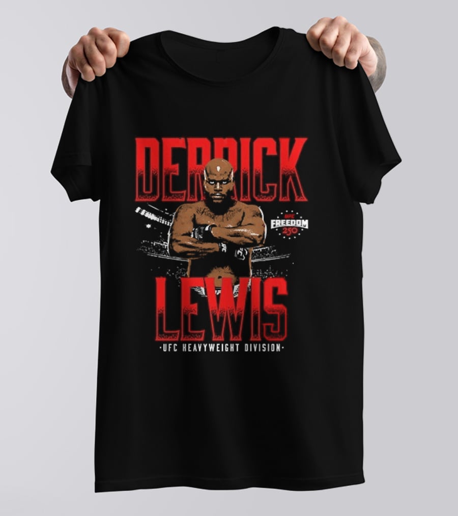 Derrick Lewis UFC Heavyweight Division Freedom 250 T-Shirt