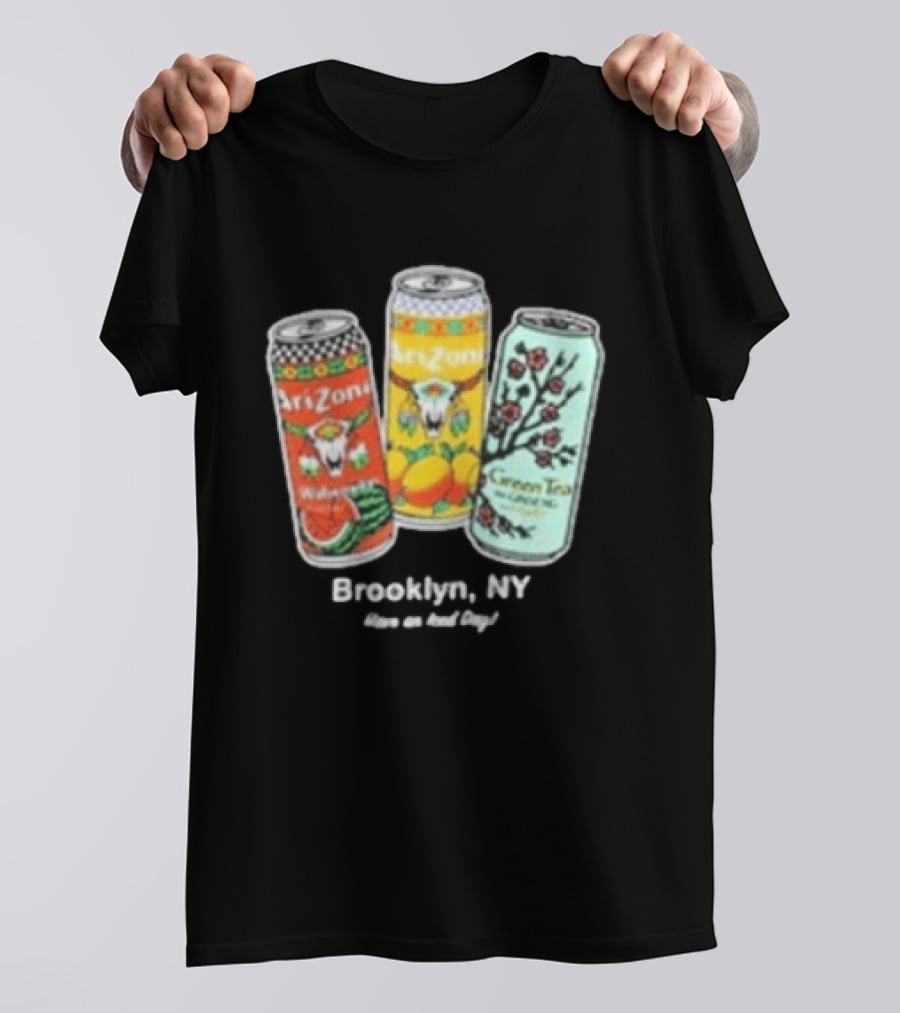 Drinkarizona Black Big Cans In Bin T-Shirt