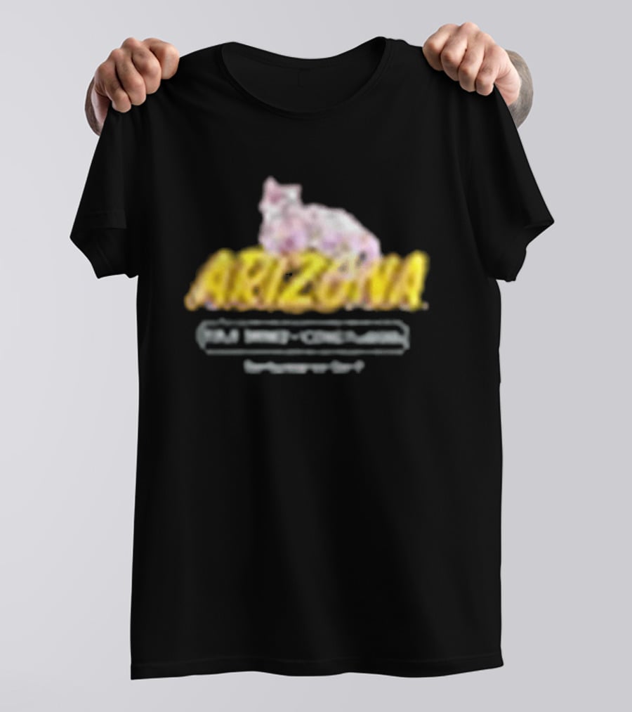 Arizona Black Cherry Blossom Bodega Cat T-Shirt