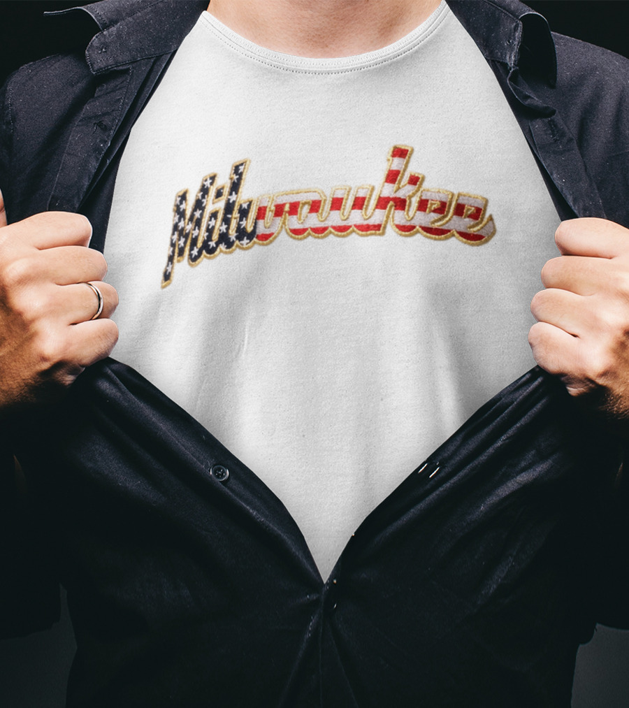 Milwaukee Brewers Patriotic Hat Giveaway 2026 American Flag T-Shirt