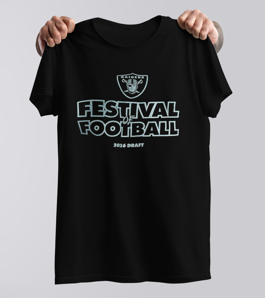 Las Vegas Raiders Festival Of Football 2026 Draft NFL Event T-Shirt