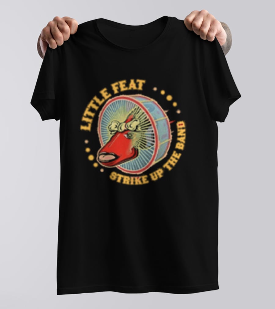 Little Feat Strike Up The Band Tour Drumhead T-Shirt