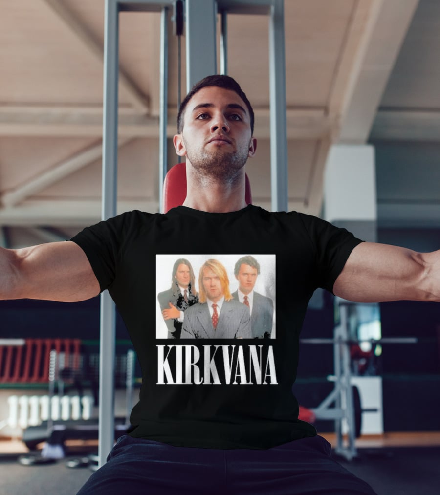 Kirkvana Nirvana Kurt Cobain Dave Grohl Suit T-Shirt