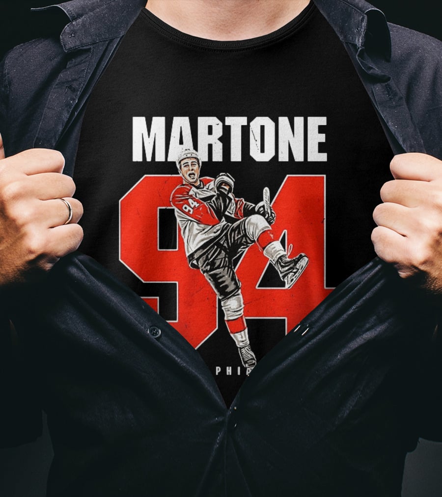 Martone 94 Philadelphia Hockey Player Flyers NHL T-Shirt