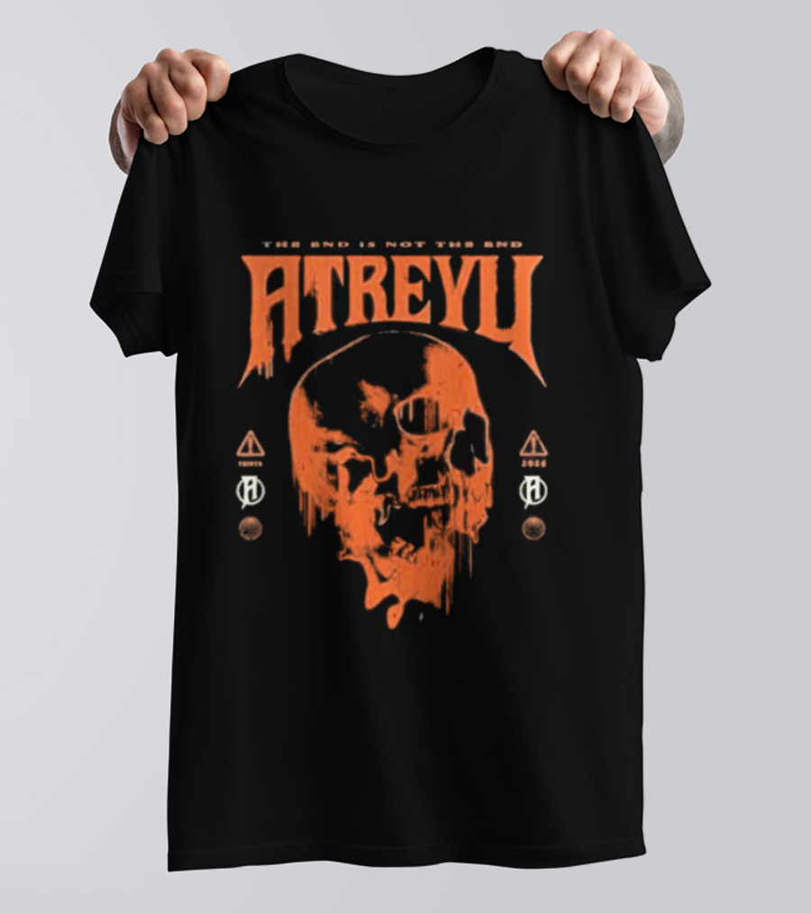 Atreyu Melting Skull The End Is Not The End T-Shirt