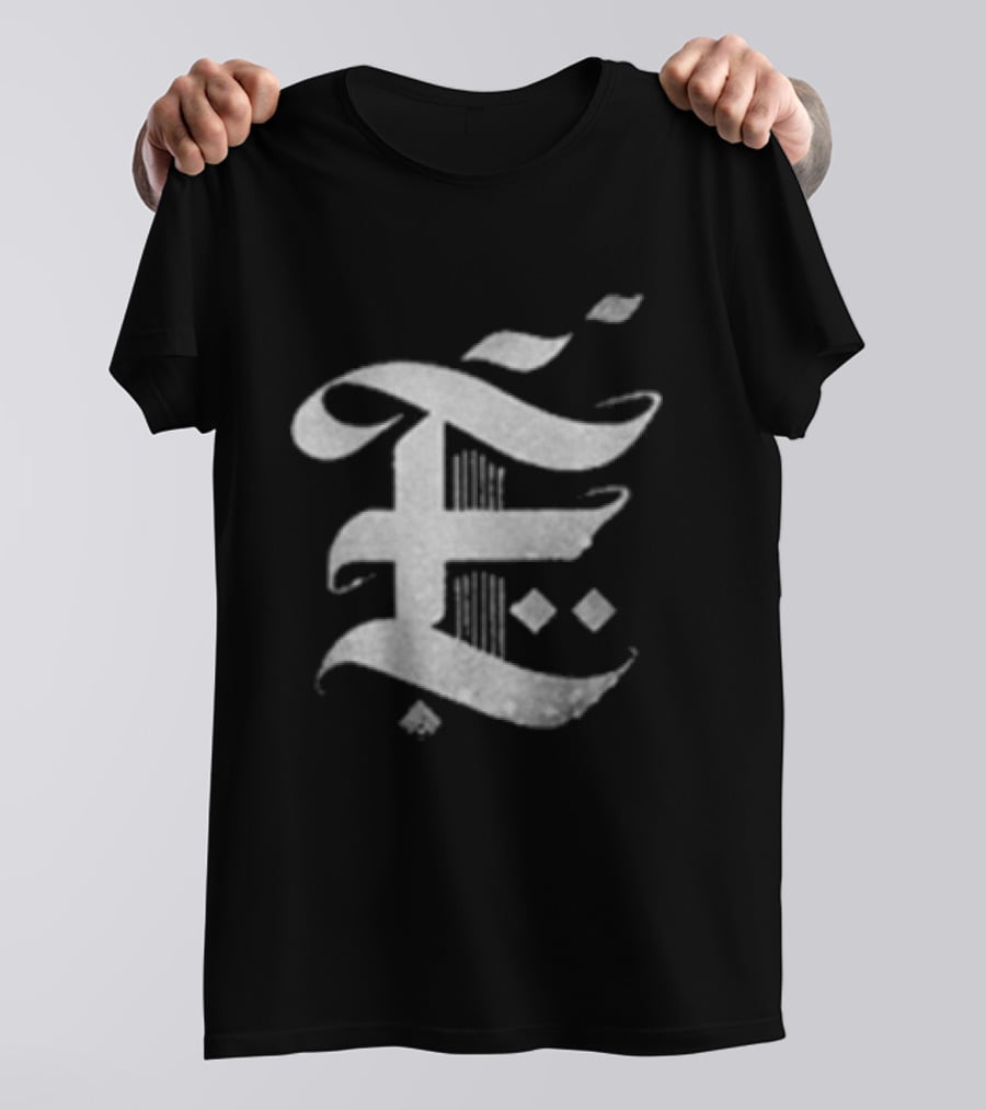 Benchmark Everlast Embers To Ashes Album Typography Silver Lettering T-Shirt