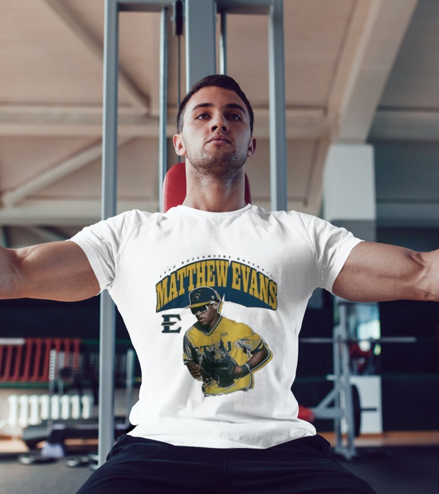 Etsu Matthew Evans Baseball Scon Sports Jersey T-Shirt