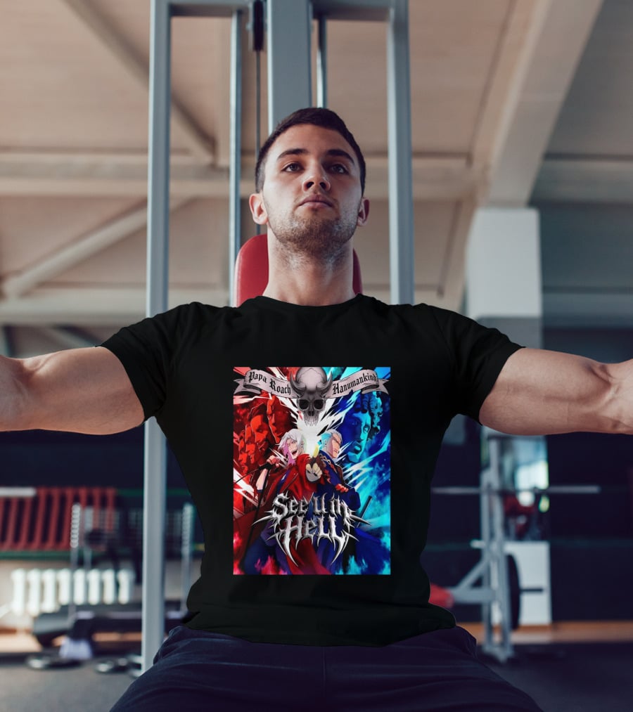 Papa Roach Hanumankind Devil May Cry Season 2 See U In Hell Song T-Shirt