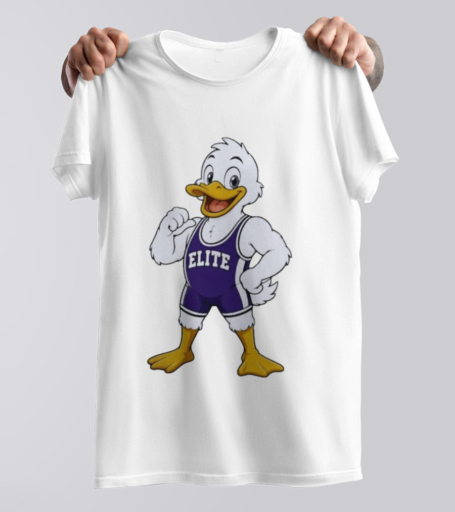 Elite Wrestling Duck Cartoon T-Shirt
