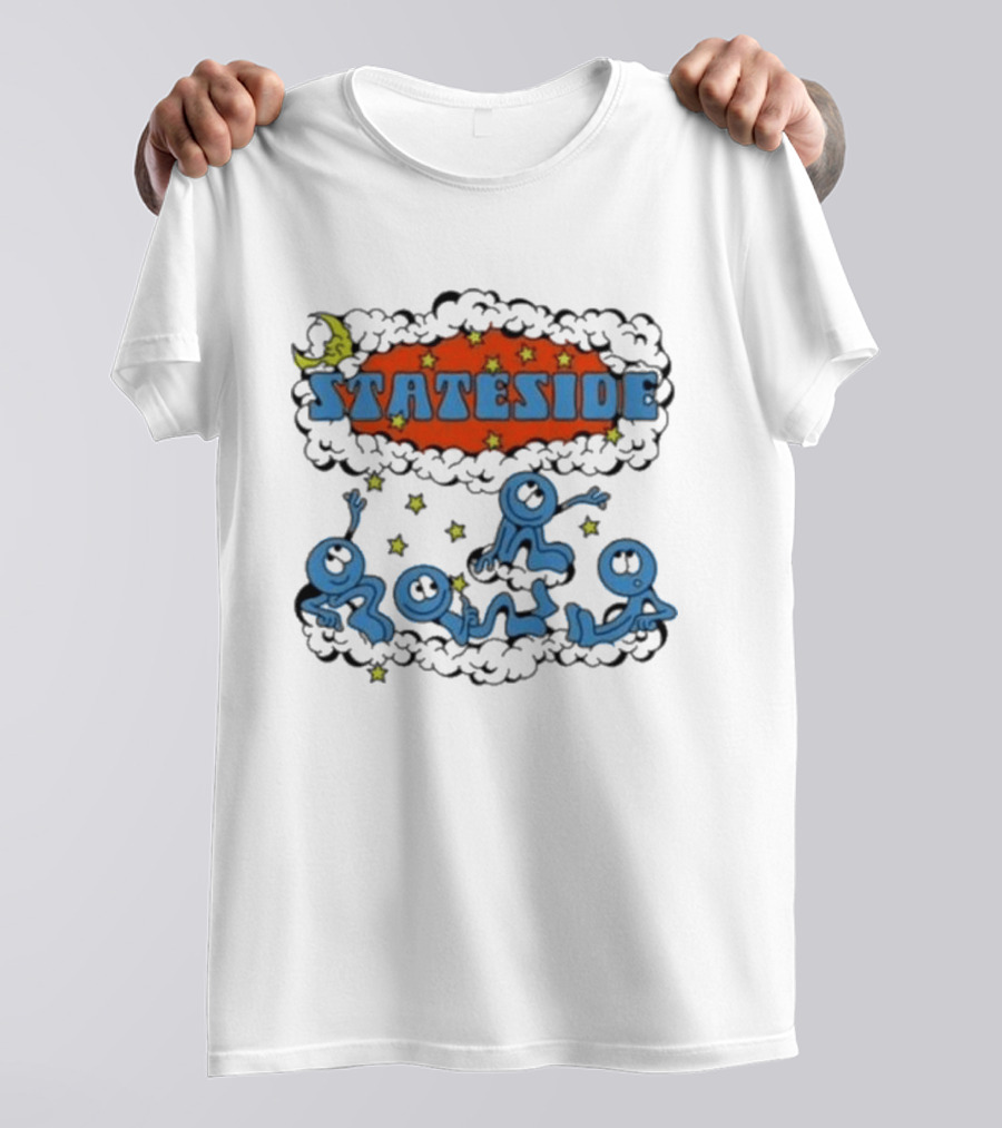 Stateside Moon Stars And Clouds Playful Figures T-Shirt