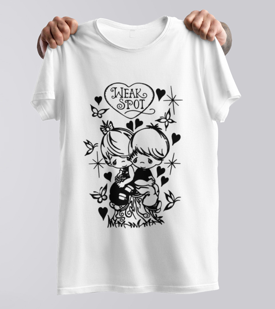 2026 I Love Weak Spot Heart Butterfly Stars T-Shirt