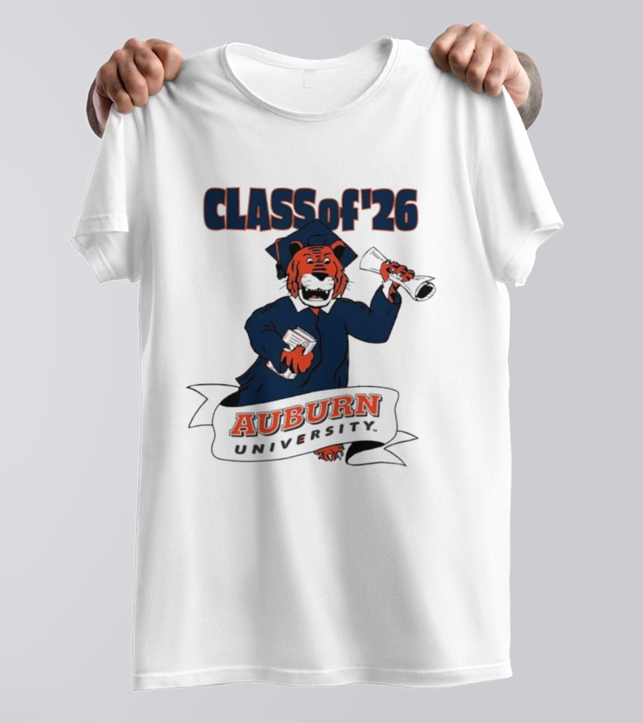 Auburn University Class Of 2026 Tiger Graduation T-Shirt