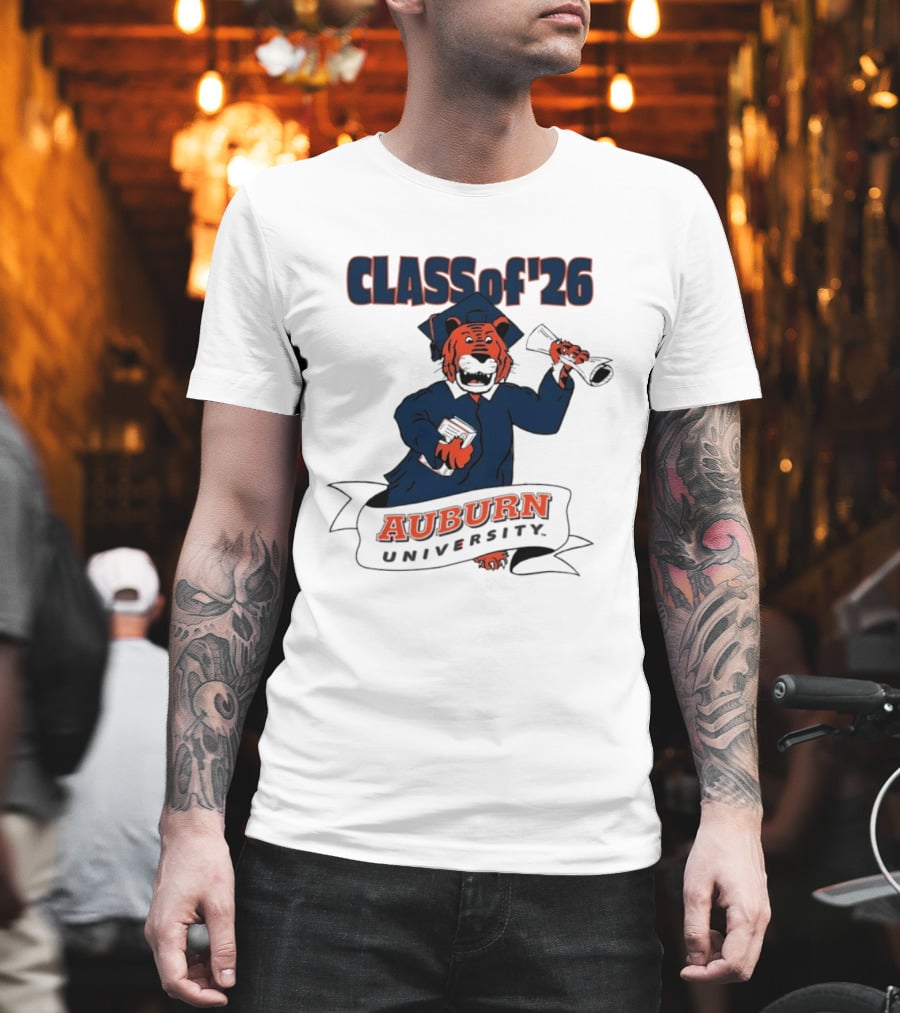 Auburn University Class Of 2026 Tiger Graduation T-Shirt