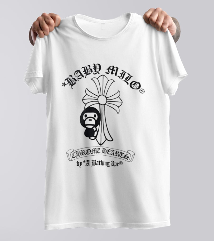 BABY MILO Chrome Hearts By A Bathing Ape BAPE T-Shirt