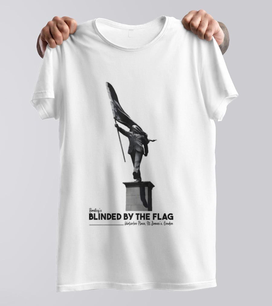Banksy Blinded By The Flag London Statue T-Shirt