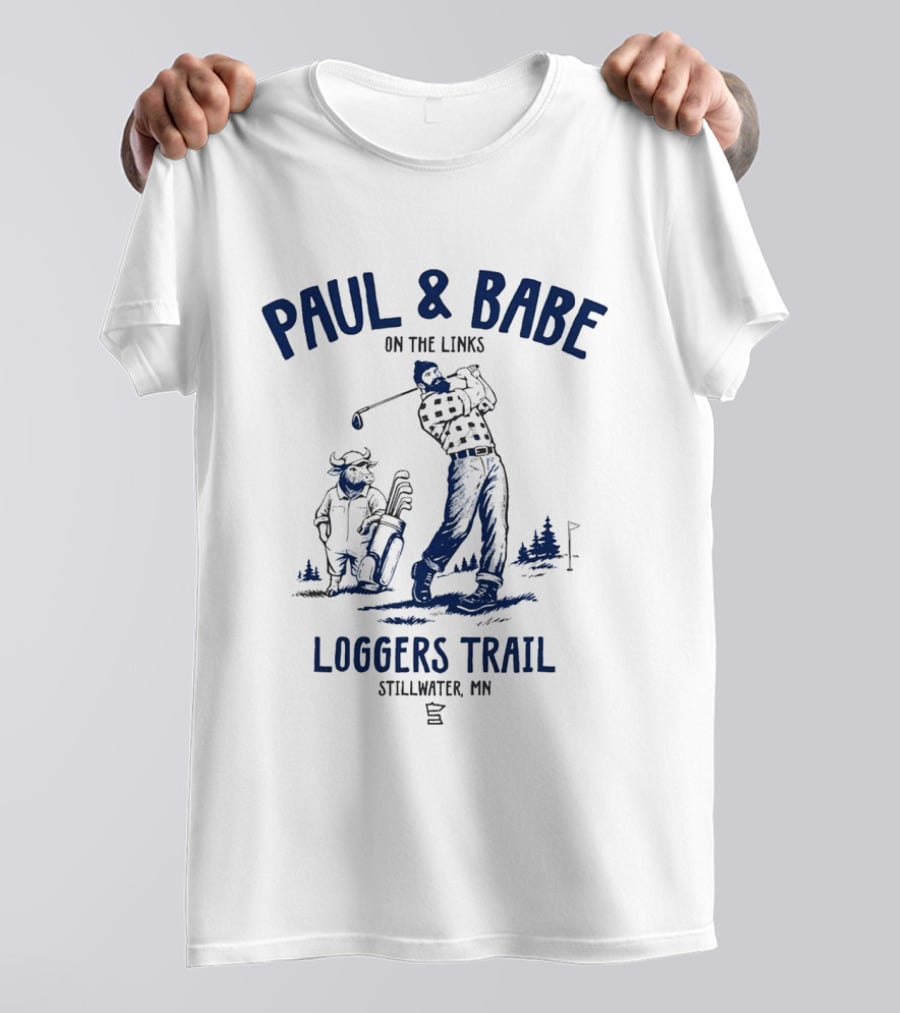 Paul & Babe On The Links Loggers Trail Stillwater MN T-Shirt