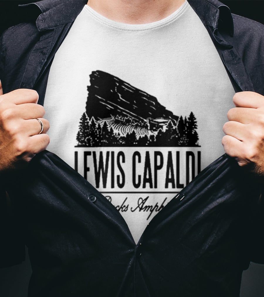 Lewis Capaldi Red Rocks Amphitheatre Morrison CO Apr 28 29 2026 T-Shirt