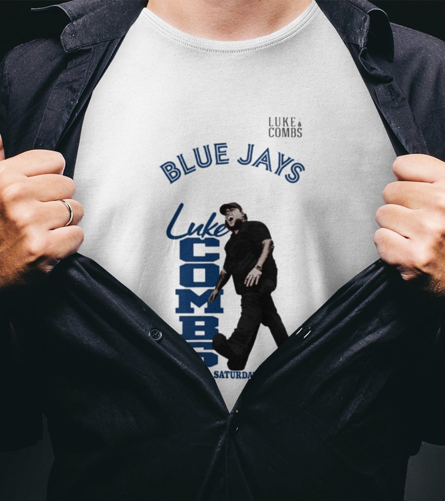 Blue Jays Luke Combs Saturday Night Toronto 2026 Tour Concert T-Shirt