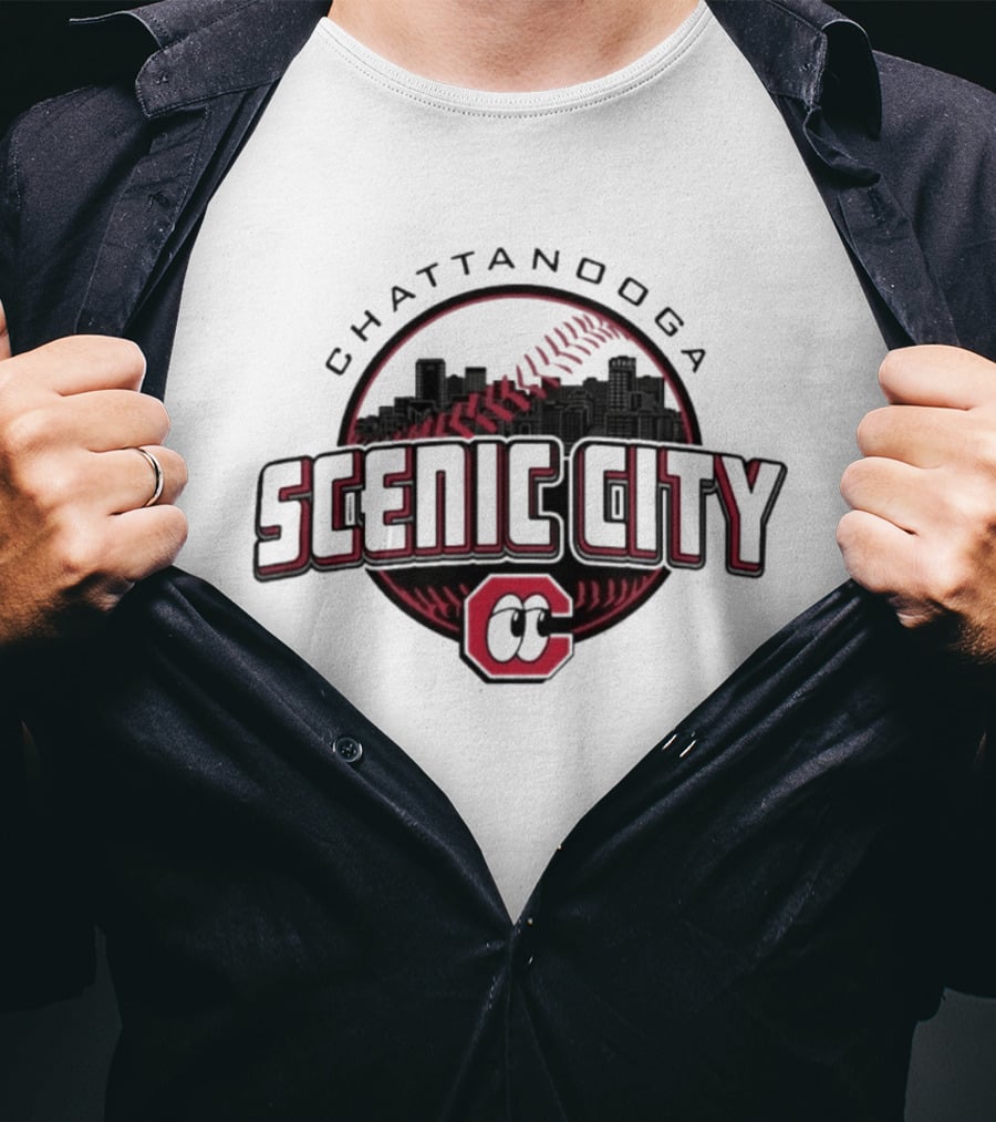 Chattanooga Scenic City Baseball CC Skyline T-Shirt
