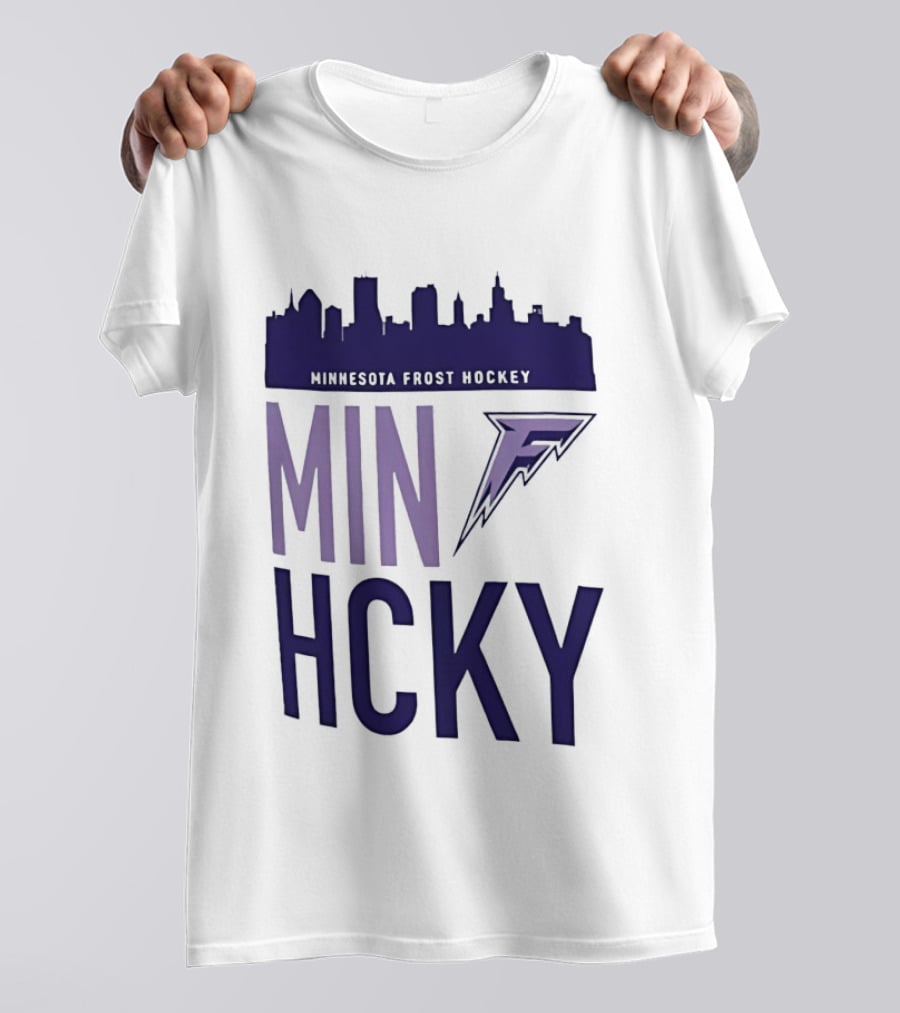 Minnesota Frost Hockey Skyline MVP MIN HCKY F T-Shirt